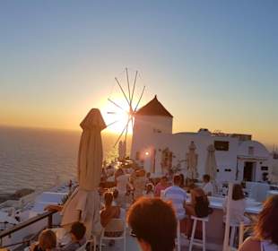 Sunset in der Strogili Taverne