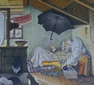 Spitzwegs: Armer Poet, leider nicht echt