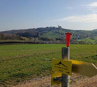 Brodlsulzweg mit St. Anna am Aigen im Hintergrund