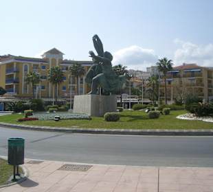 Kreisverkehr an der Promenade