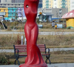 Skulptur im Nationalpark Ulaanbaatar