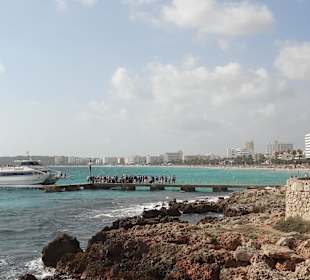 Schiffsanlegenplatz in Cala Millor