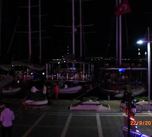 Marmaris Hafen bei Nacht