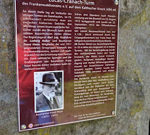 Infotafel zum Lucas-Cranach-Turm