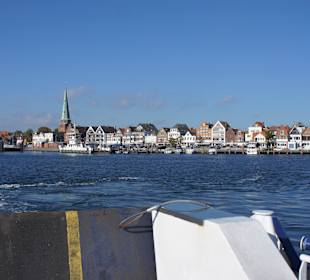 Blick von Priwall nach Travemünde