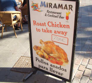 Hähnchen zum Mitnehmen