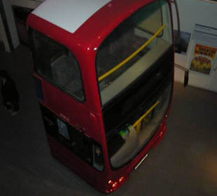 La cabina guidatore di un pullman