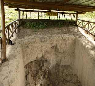 Eins der wenigen Ausgrabungen in der Anlage