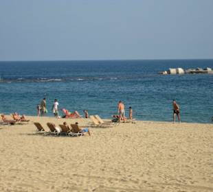 Strand Anfang Oktober bei 30 Grad