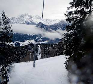 Blick aus der Gondel nach unten