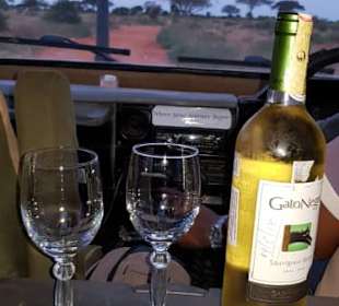 Einsgeühlter Weiswein zum Abschluß