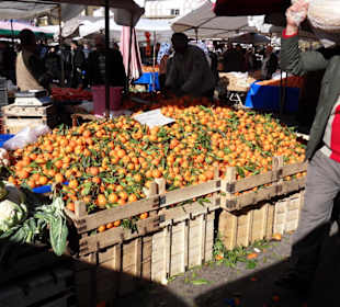 Mandarinen in Kisten