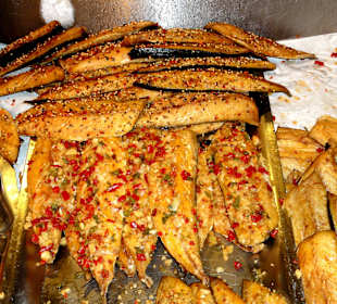 Räucherfisch-Auswahl in Fiedlers Fischmarkt