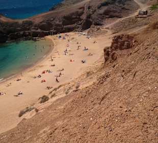Schönster Strand der Insel Lanzarote, Playa de Papagayo