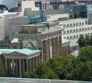 Blick vom Dach des Reichstagsgebäudes