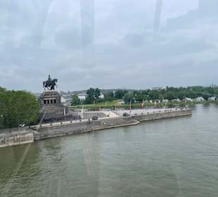 Blick aufs Deutsche Eck aus der Gondel
