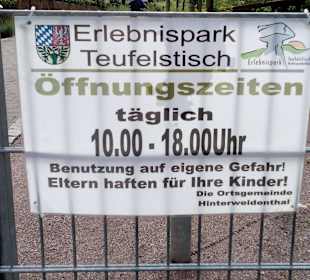 Erlebnispark Teufelstisch in Hinterweidenthal