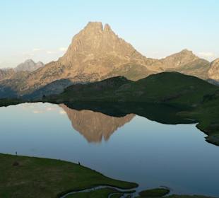 Coucher de soleil sur le pic du midi d'ossau