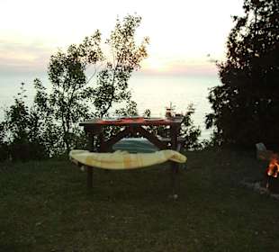 Das war ein Ausblick beim Abendessen...