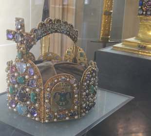 Bei der Innenbesichtigung des Aachener Rathauses