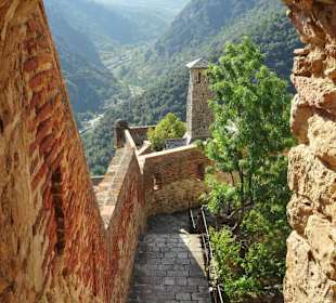 Blick vom Fort Liberia in das Tal
