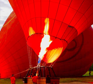 Befüllen des Ballons