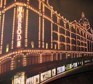 Harrods bei Nacht