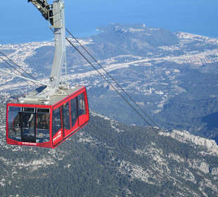 Mt. Olympos Seilbahnfahrt auf Tahtali Berge