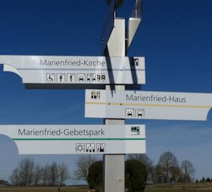 Marienfried Wegweiser