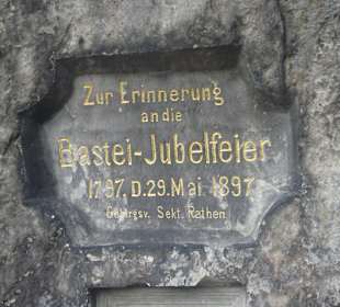 Erinnerung an die Bastei-Jubelfeier