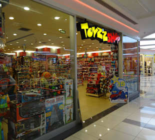 Viele Geschäfte auf den Etagen