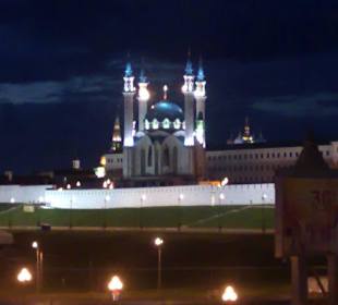 Die Kazaner Moschee bei Nacht