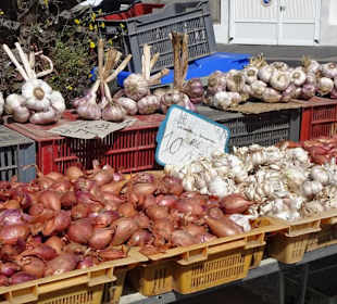Impressionen vom Wochenmarkt Saint-Cyprien-Plage