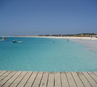 Auf dem Bootssteg in Santa Maria