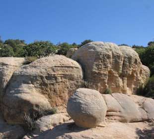 Rounded rocks