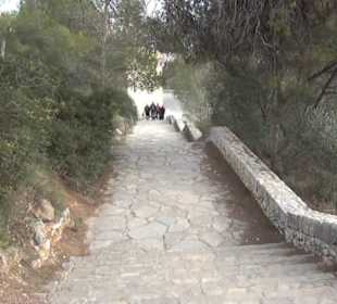 Treppe zur Carrer de Bellver