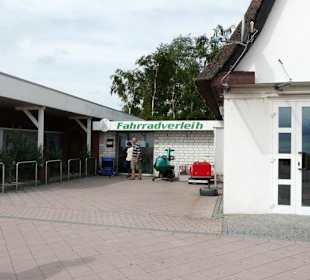 Shops and Restaurants at Sea Front in Dahme