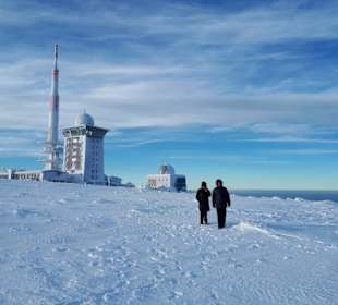 Meterhoher Schnee auf dem Brocken