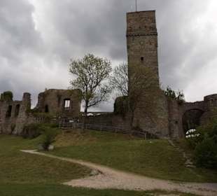 Vor dem Aufstieg zum Turm