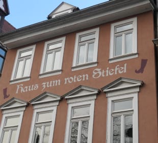 Das Haus zum roten Stiefel bei der Kaufmannskirche