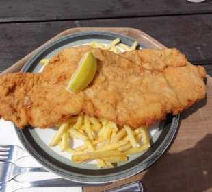 Schnitzel im Gasthof Unterhorn