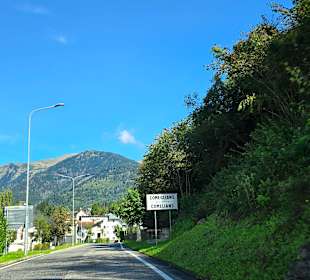 Umleitung z.Plöckenpass der Ort Comeglians