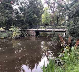 Teich und Brückenanlage im Park