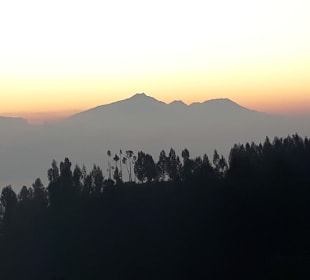Sonnenuntergang am Bromo