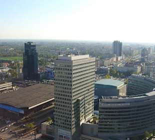 Widok z pałacu kultury