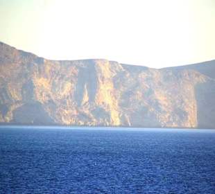 Santorin selbst im Bild Landschaft, Stadt