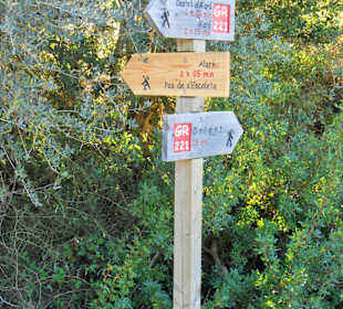 Teil des Wanderweges
