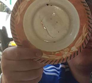 Das war ein Teller von vorne