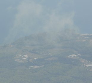 Blick vom Tahtali Berg bei allerdings Nebel