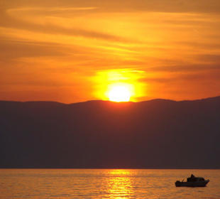 Sonnenuntergang Promenade